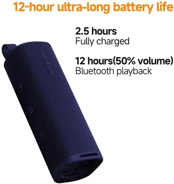 Xiaomi Portable Bluetooth Speaker (30W), Sound, True Wireless Stereo, Bluetooth 5.4, IP69 Waterproof, Long Time Playback, Blue - Image 5