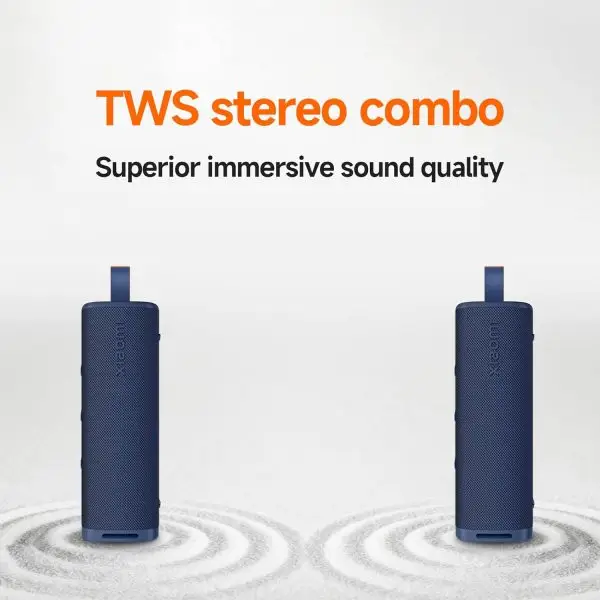 Xiaomi Portable Bluetooth Speaker (30W), Sound, True Wireless Stereo, Bluetooth 5.4, IP69 Waterproof, Long Time Playback, Blue - Image 7